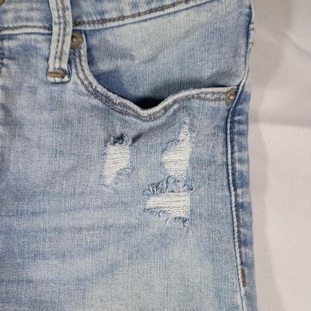Banana Republic Light Wash Distressed Skinny Jeans - Picture 3 of 5